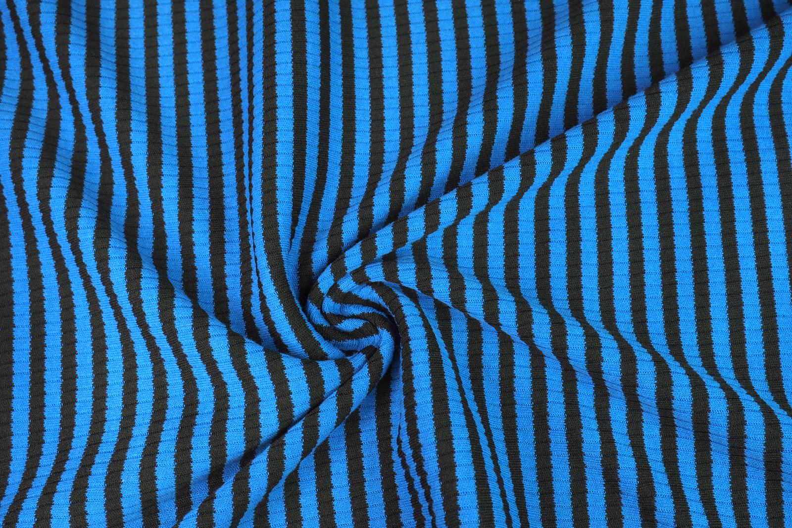 Úplet pruhy modročerné