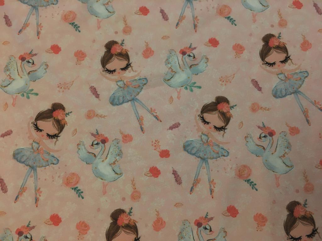 Teplákovina baletky a labutě na růžové