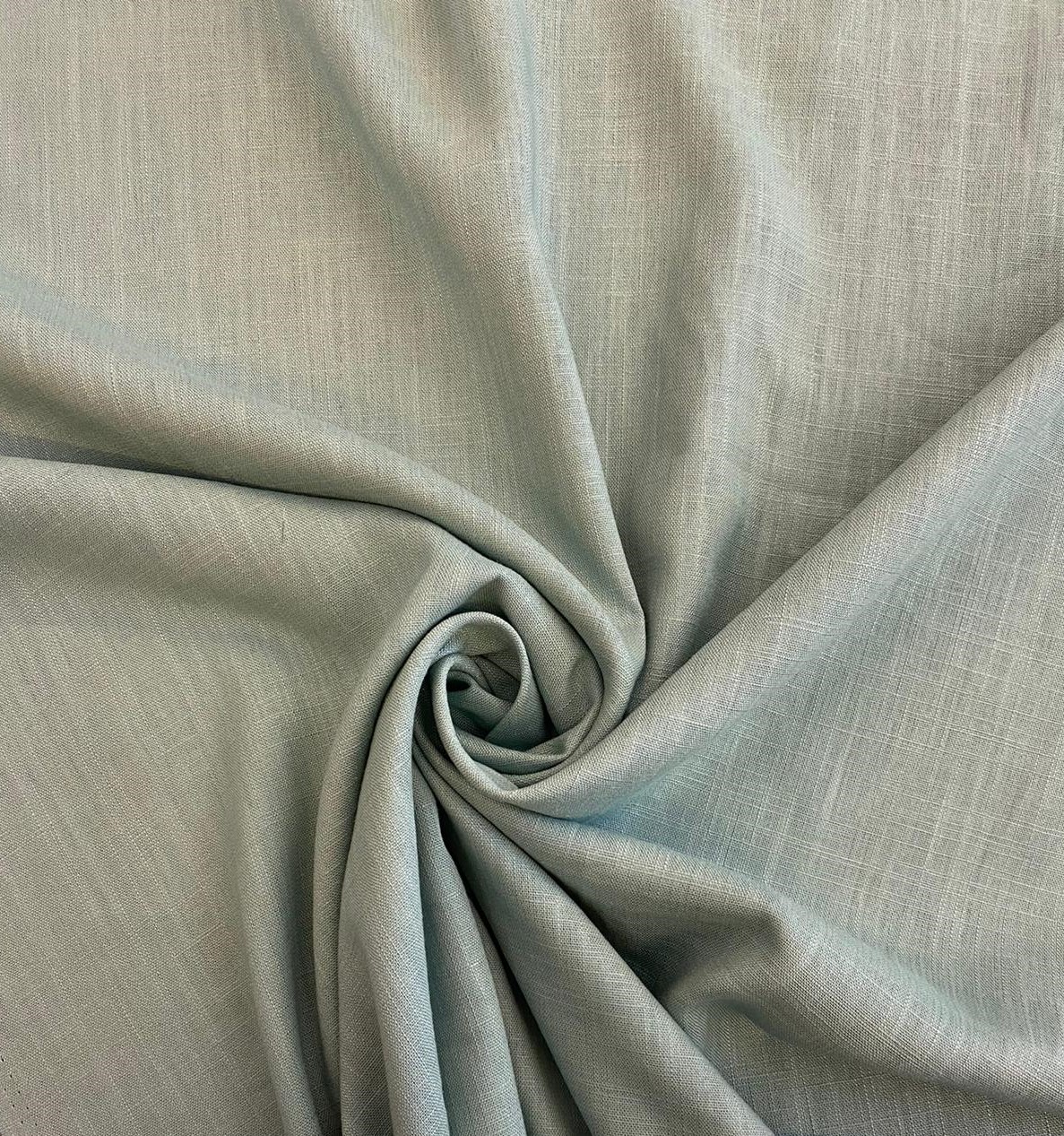 Lněná tkanina pistáciová