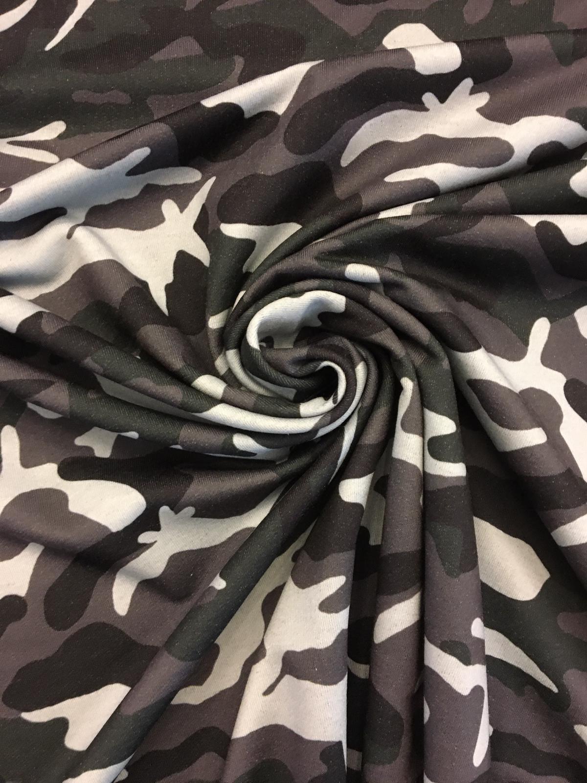 Teplákovina maskáč tmavě šedozelený