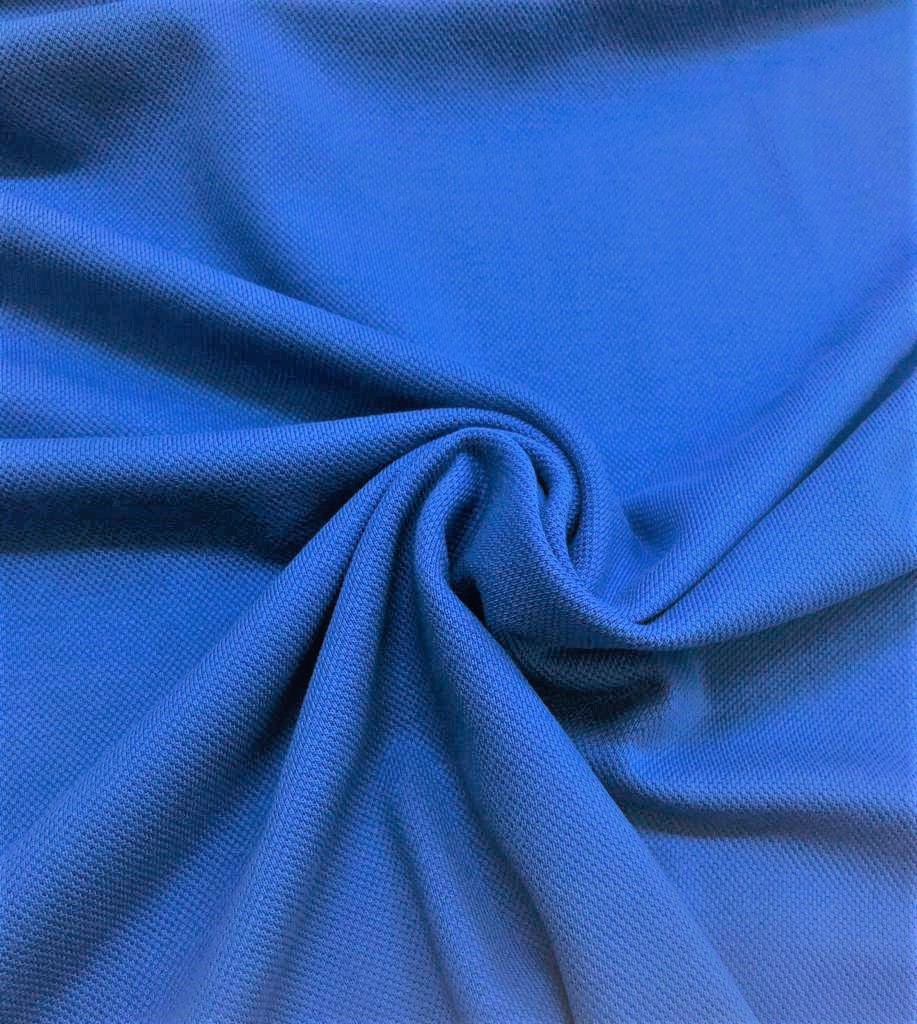 Bavlněný úplet piké královsky modrá