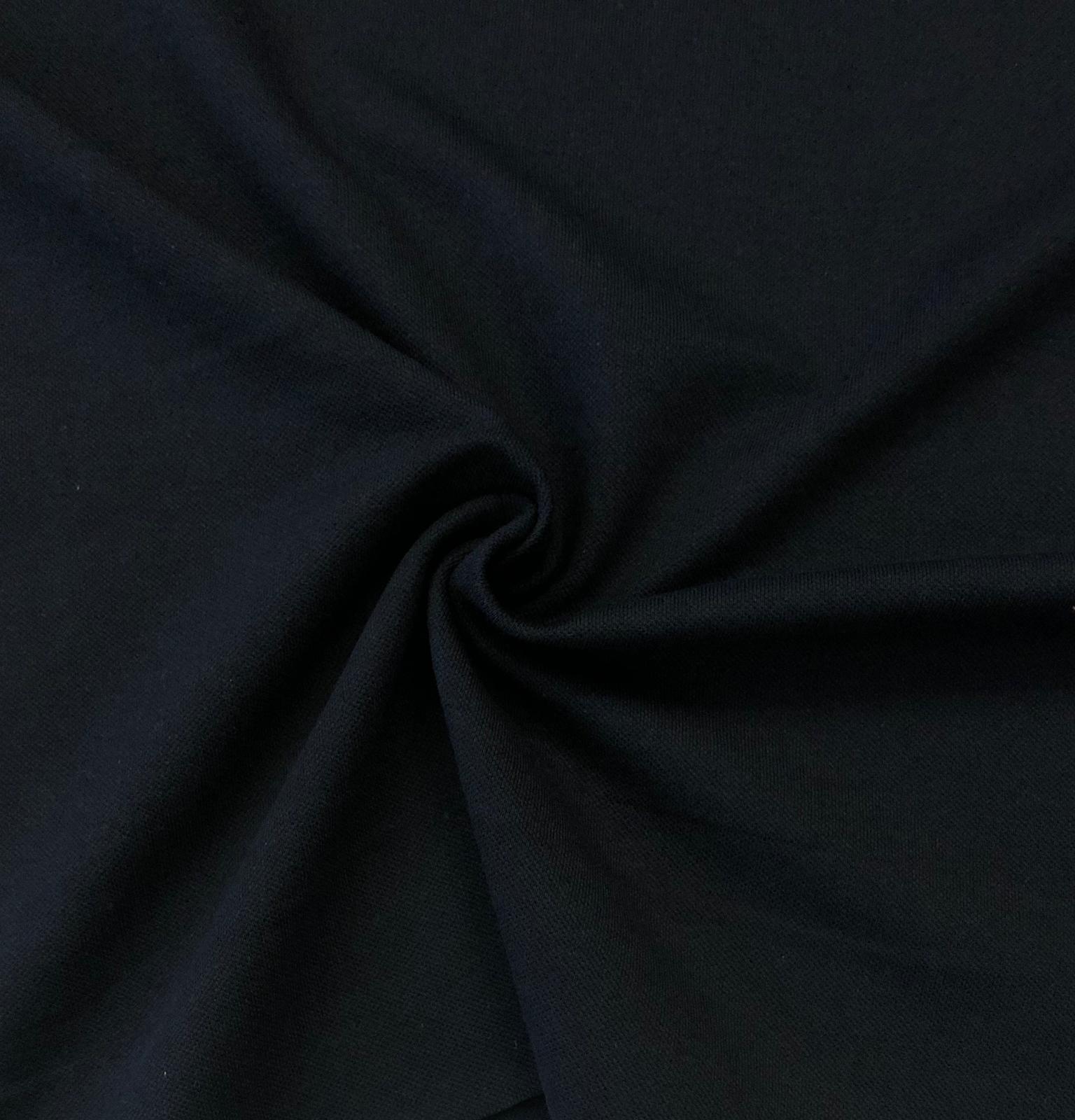 bavlněný úplet piké tmavě modrá