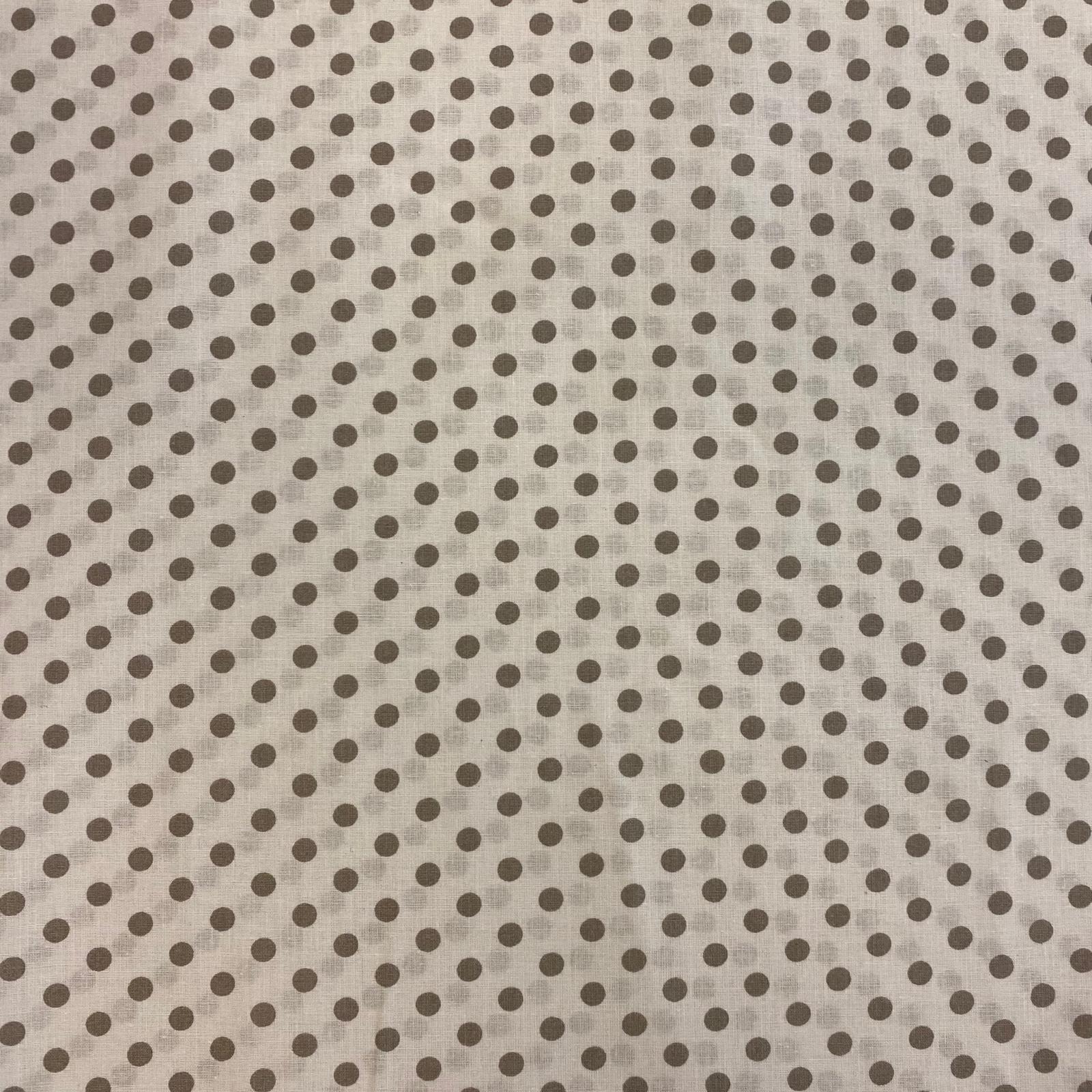 Bavlna puntík šedý na bílé