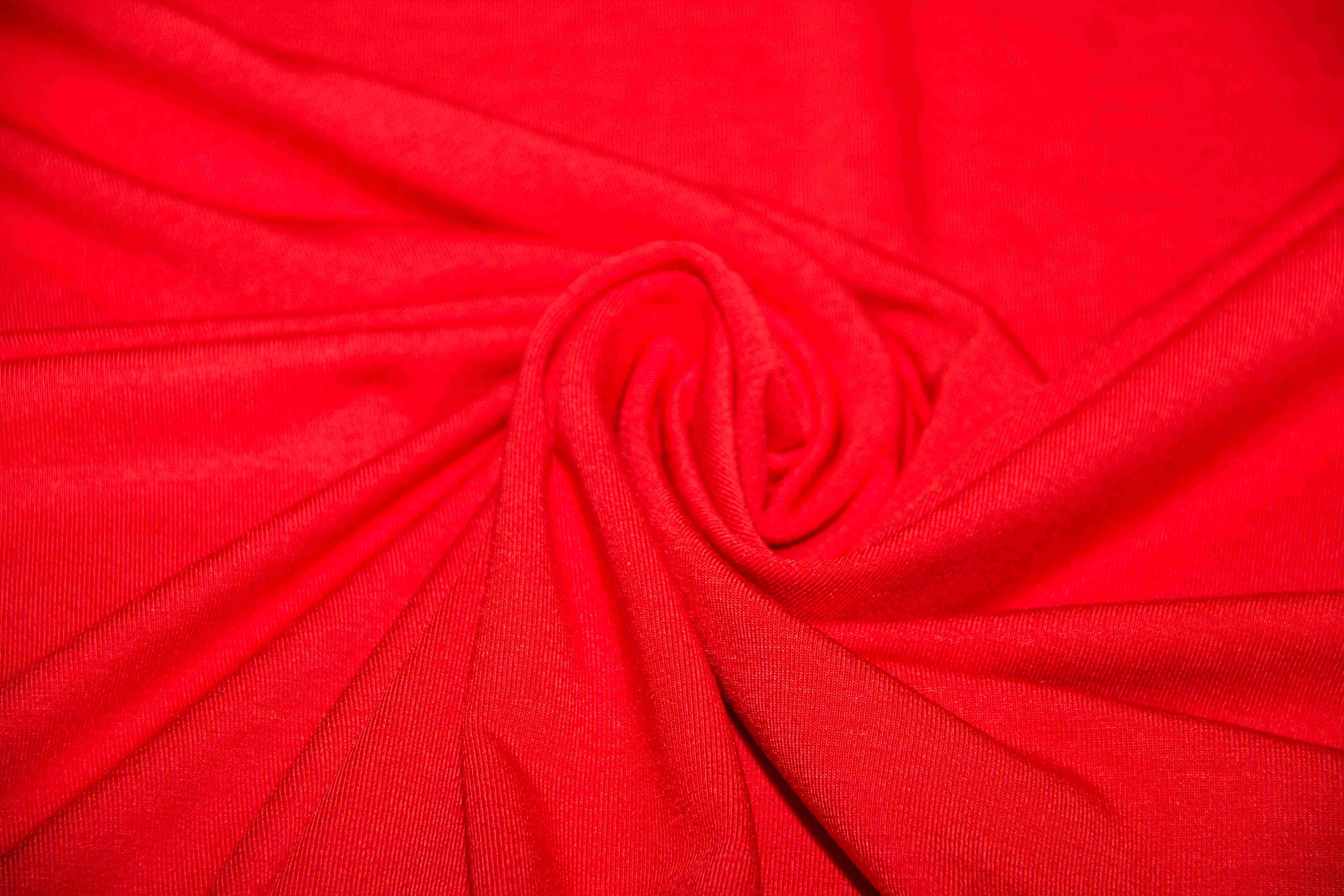 Úplet 100 % bambusová viskóza červená - korálová