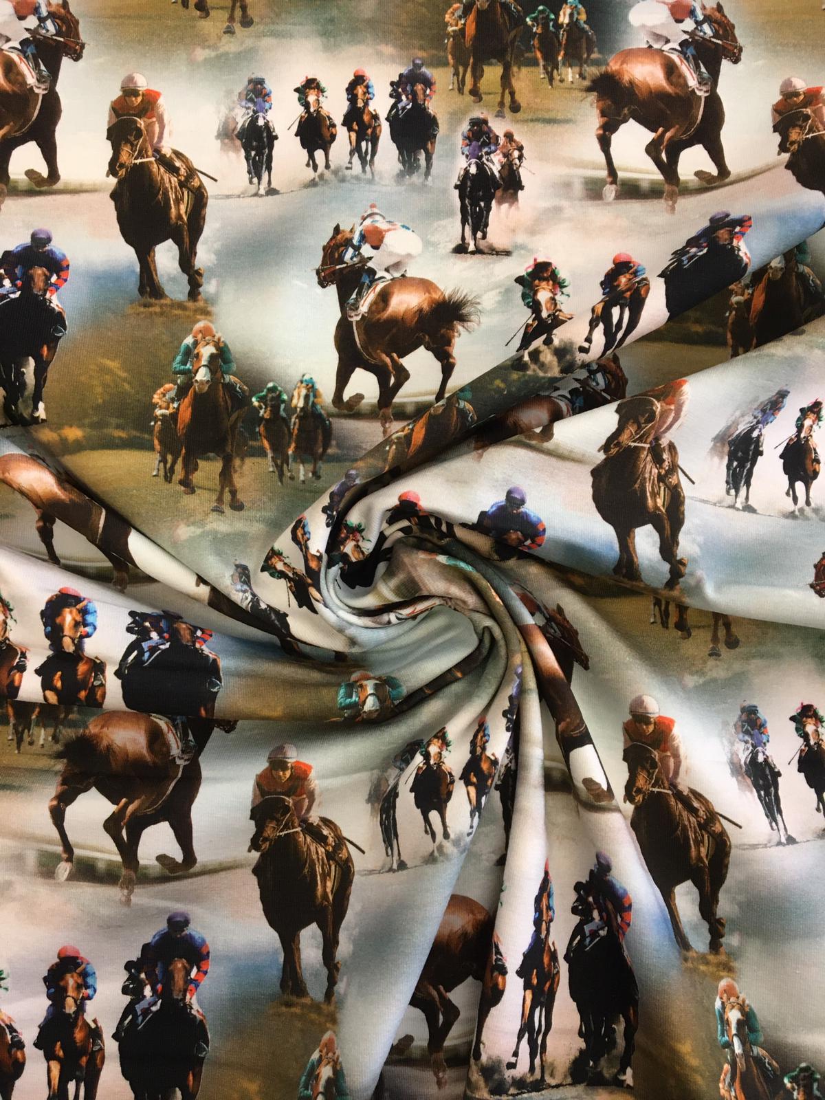 Bavlněný úplet dostihy