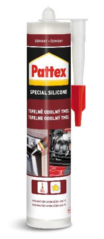PATTEX Tepelně odolný tmel 280ml – červený Distrimo-cz