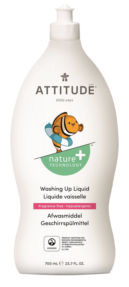 Prostředek na mytí nádobí pro děti ATTITUDE bez vůně 700 ml Darjeeling.cz