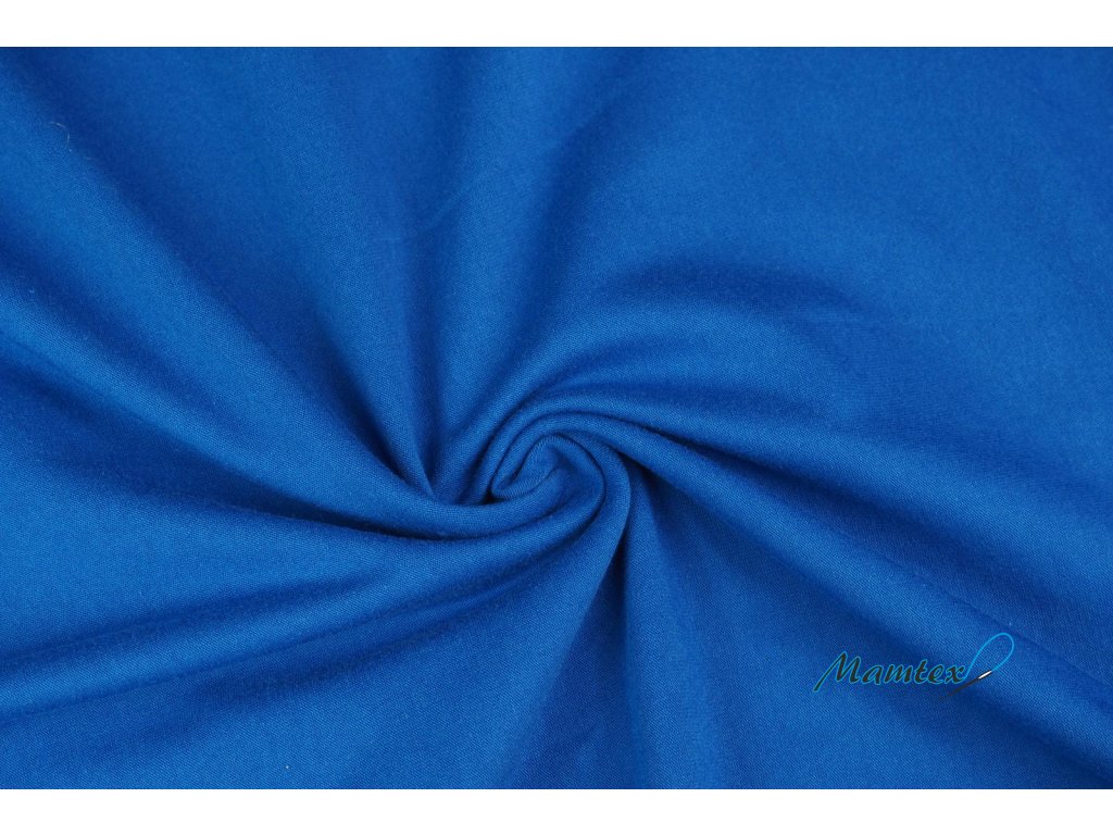 Bavlněný úplet královsky modrá