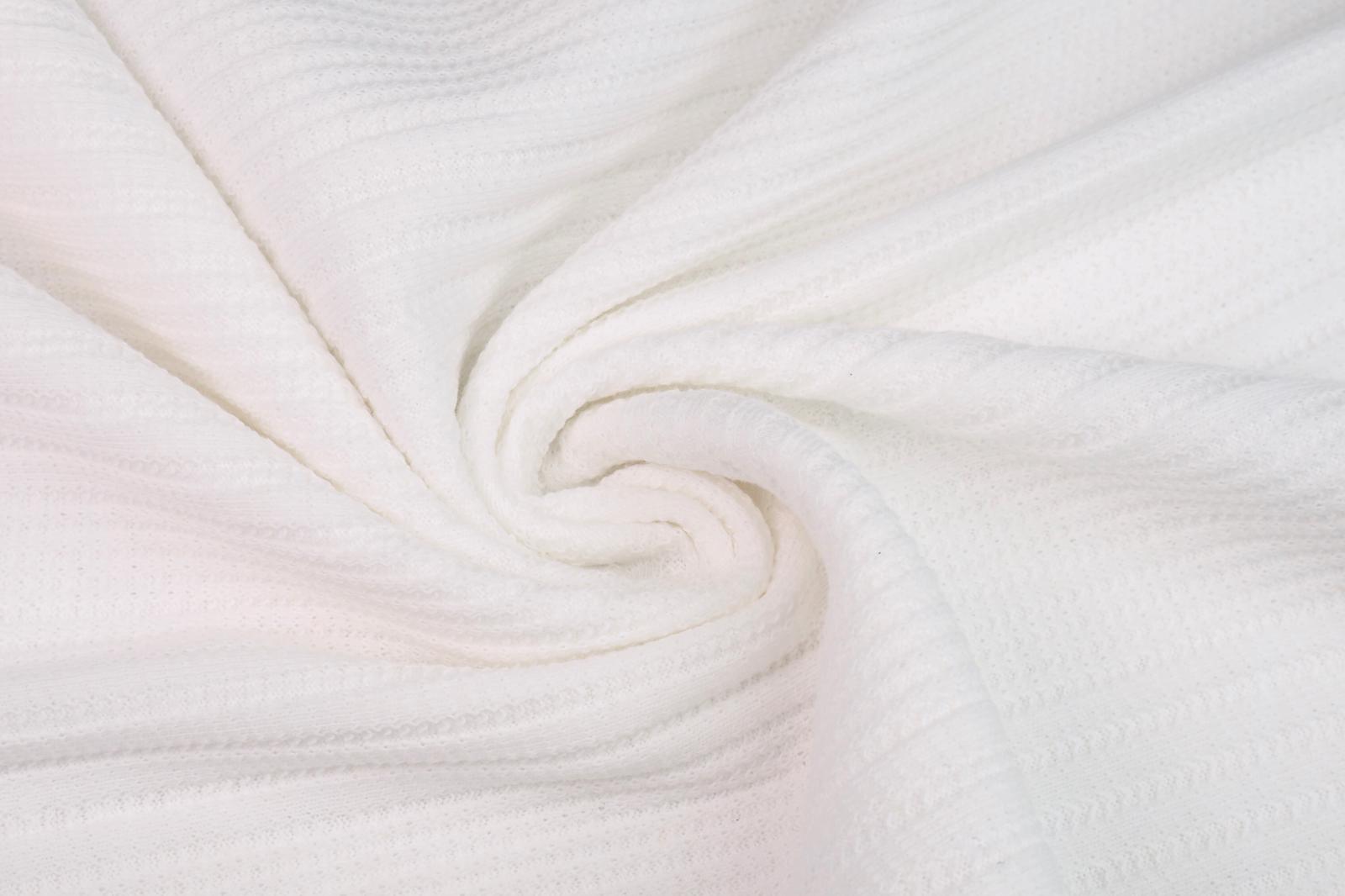 Bavlněný úplet krajka bílá