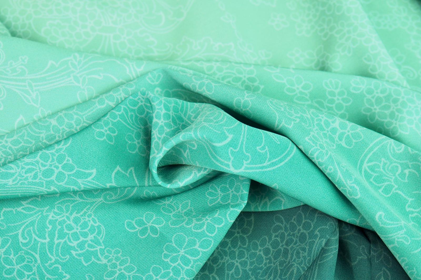 Umělé hedvábí / Silky ombré lahvově zelené