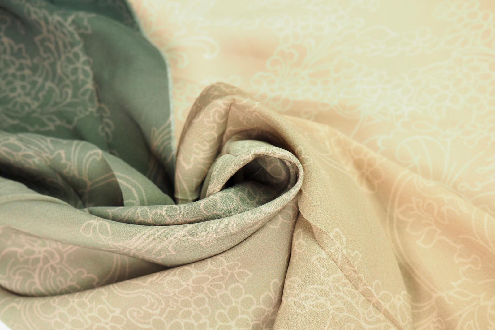 Umělé hedvábí / Silky ombré hnědé