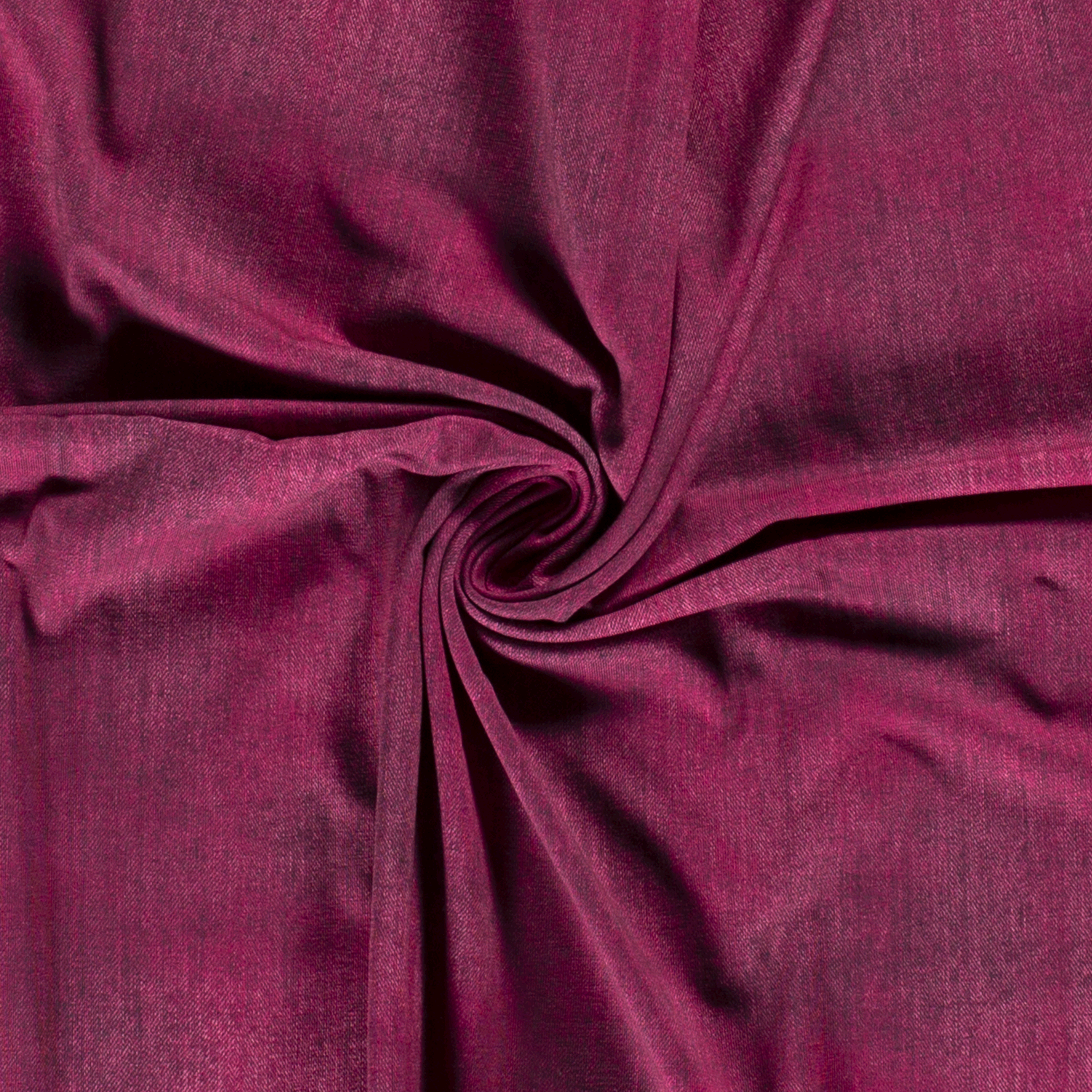 Bavlněný úplet jednolíc vínový odřený vzhled