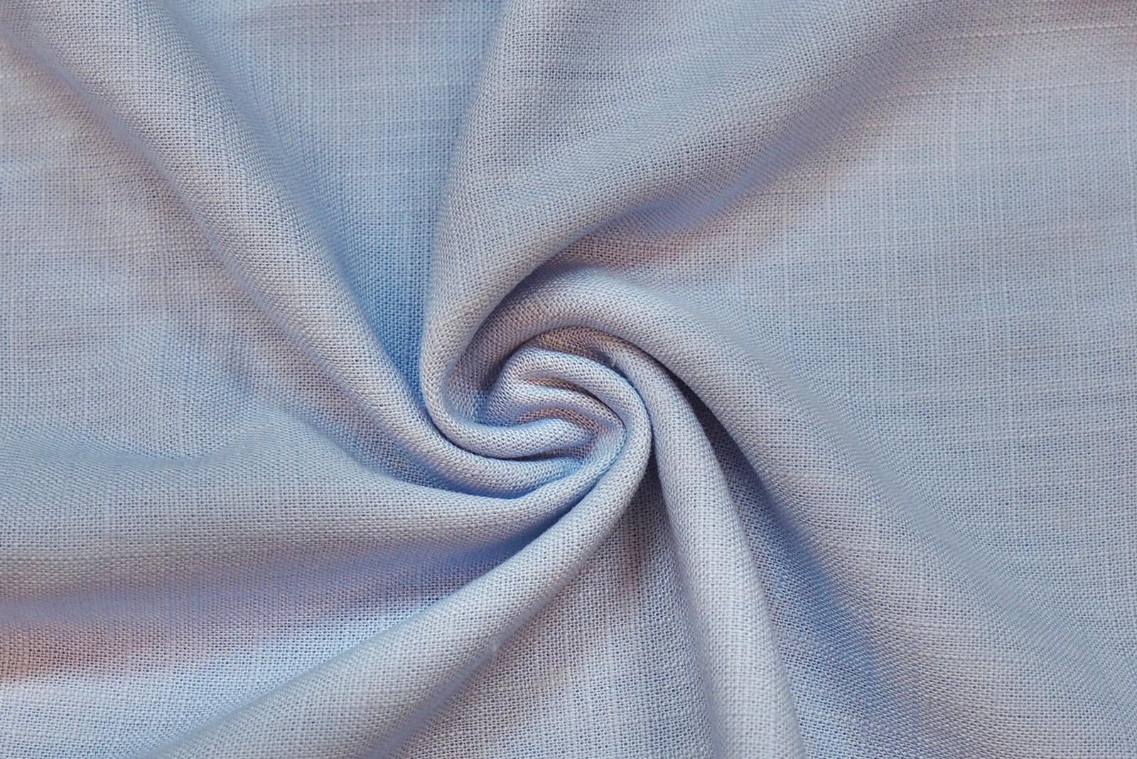 Lněná tkanina modrá světlá