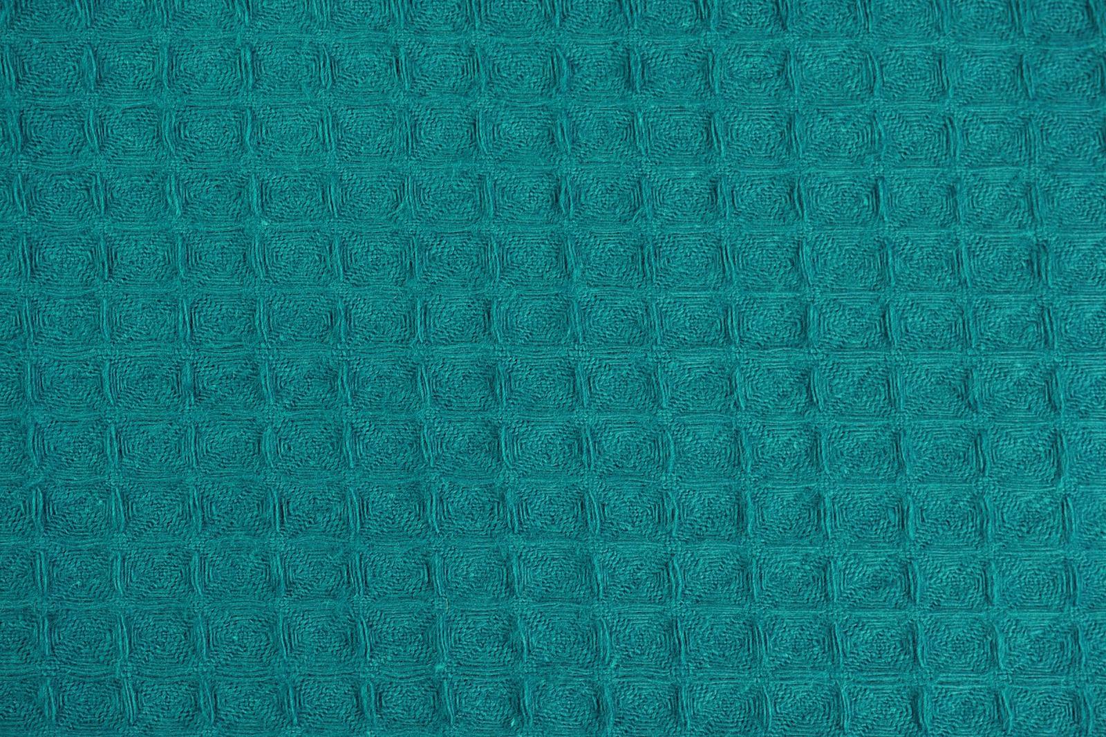 Bavlna vafle petrolejová tmavá