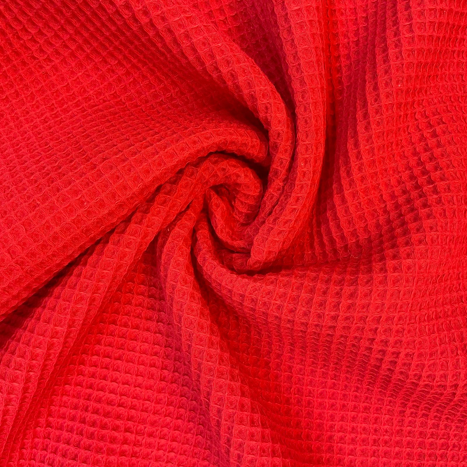 Bavlna vafle červená