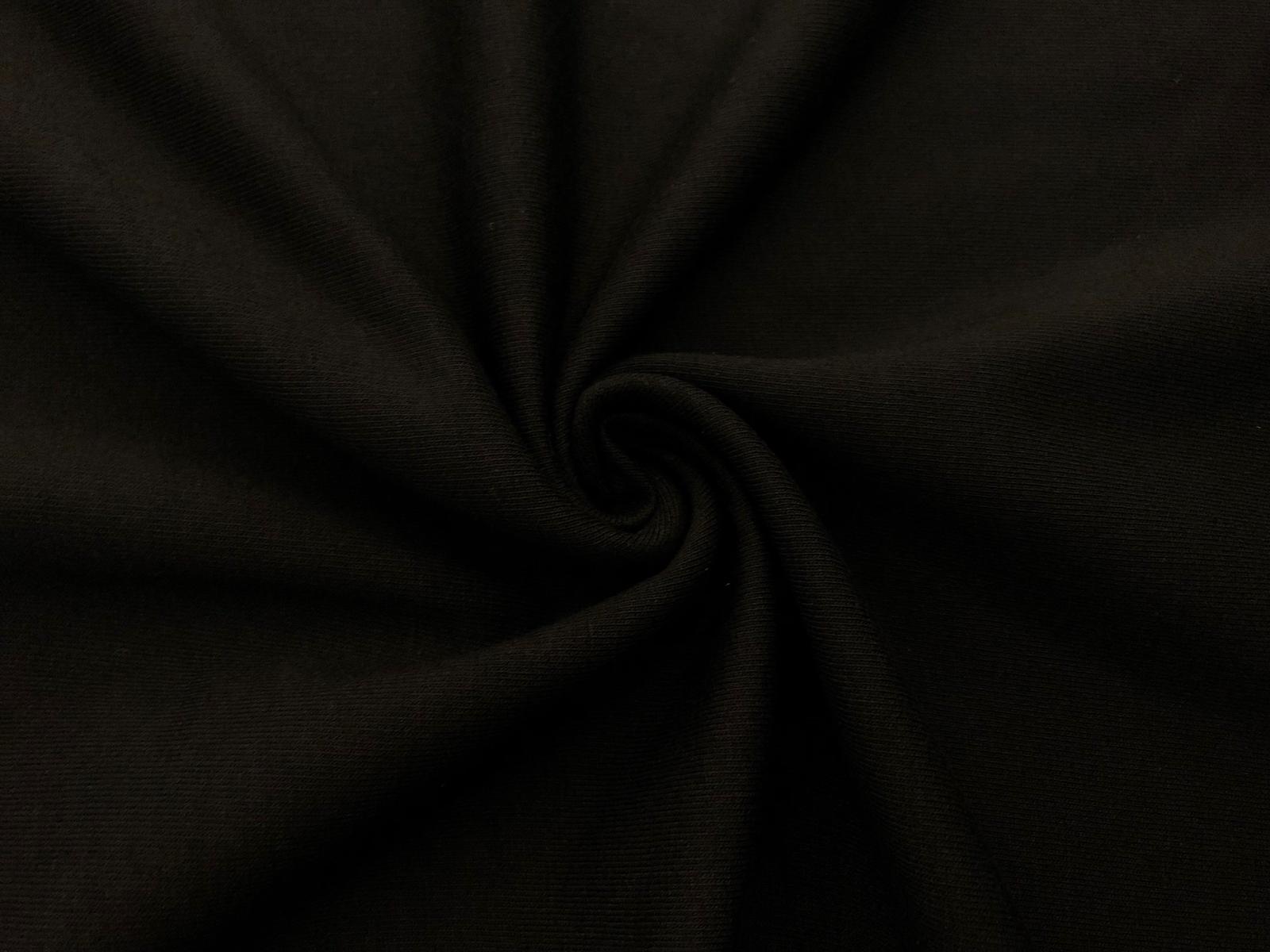 Jednolíc elastický černý 240 g/m2