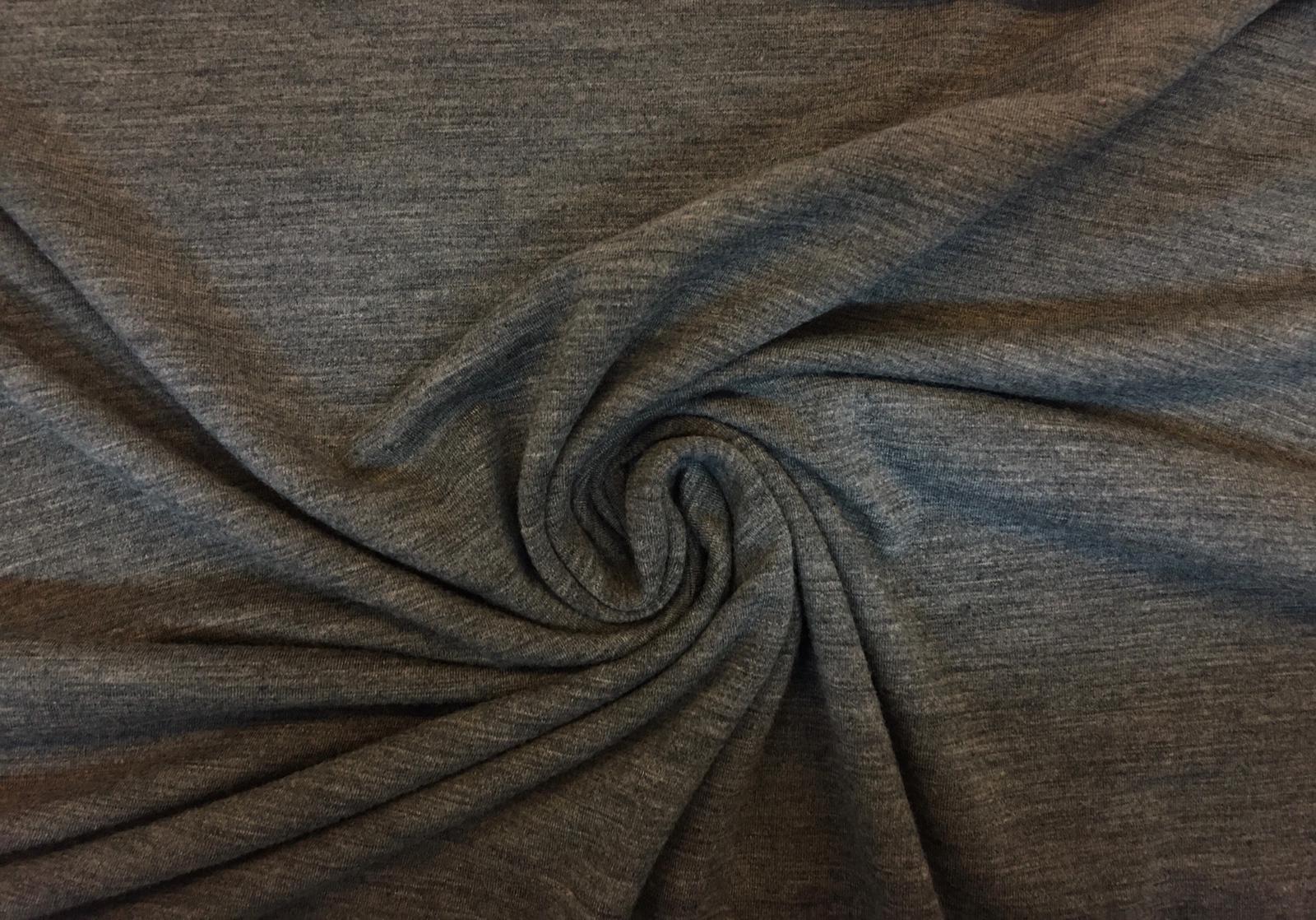 Merino vlna úplet jednolíc šedé melé