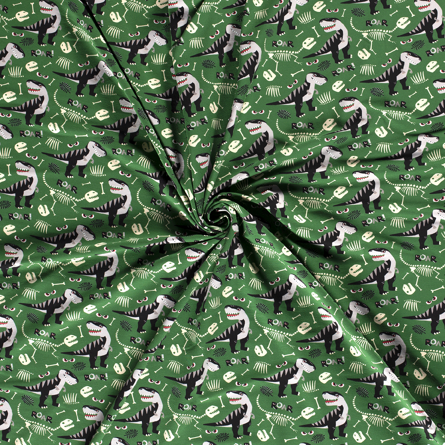 Teplákovina dinosauři na zelené