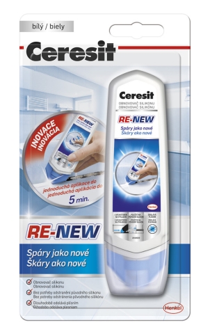 CERESIT Re-New Obnovovač silikonu BÍLÝ 100ml Distrimo-cz