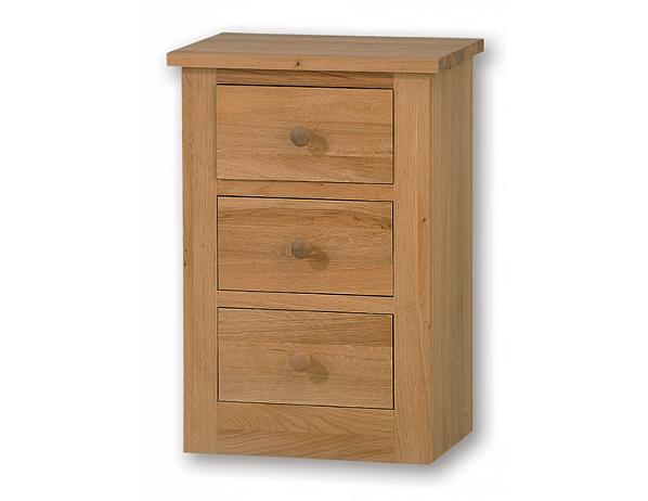 Noční stolek - 3 zásuvky Unis-N