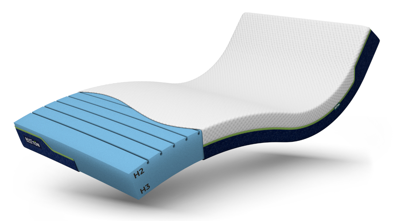 MATTON FOLK PUR 80x220x14 Bamboo - rozdělitelný zipem MATTON