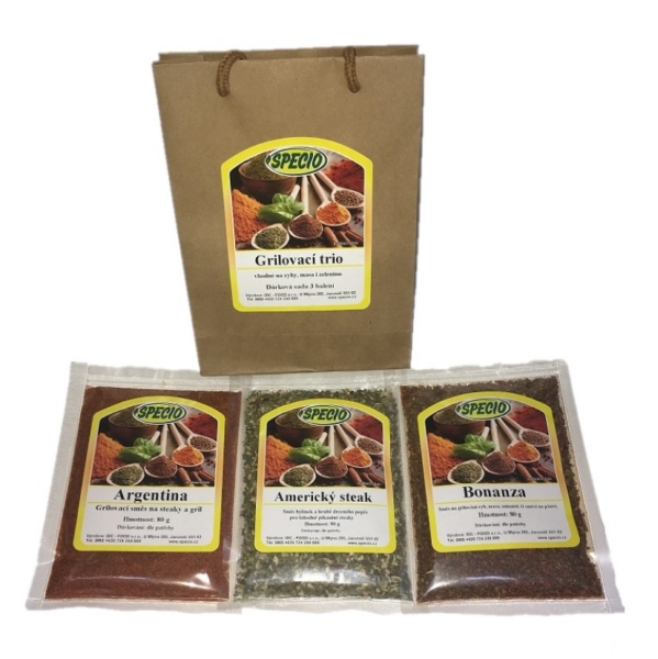 Grilovací trio - sada 3 koření IDC-FOOD s.r.o.