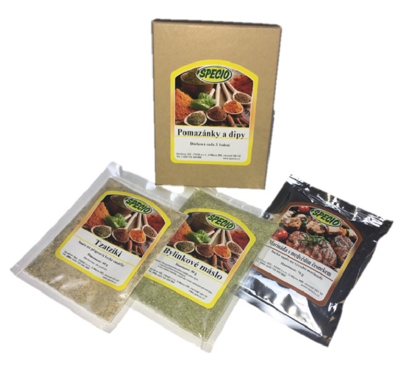 Pomazánky a dipy - sada 3 koření IDC-FOOD s.r.o.