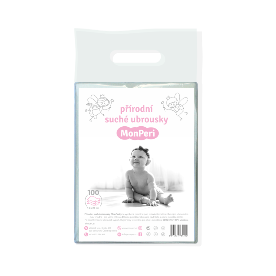 Suché ubrousky MonPeri 100 ks Darjeeling.cz