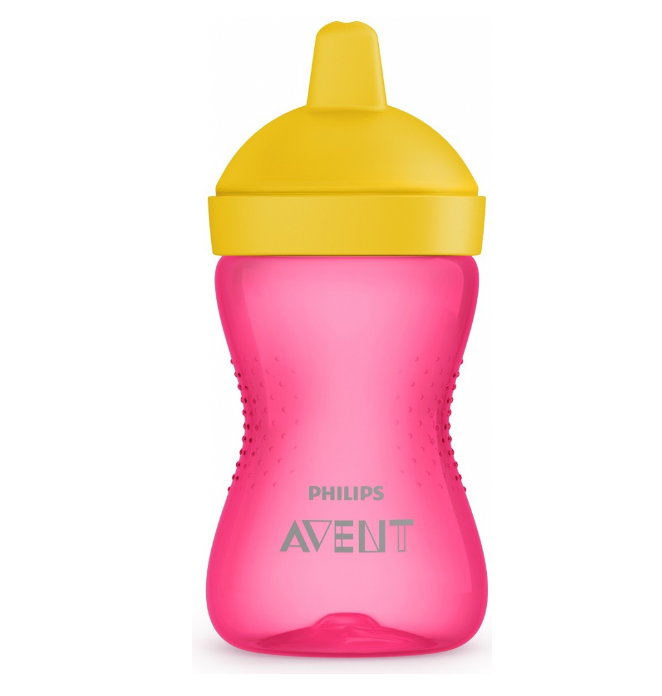 Philips AVENT Avent netekoucí hrneček 300 ml tvrdá hubička Barva: červená Darjeeling.cz