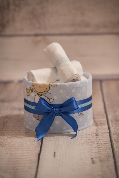 Plenkový dort jednopatrový modrý varianta: S plínkami Darjeeling.cz