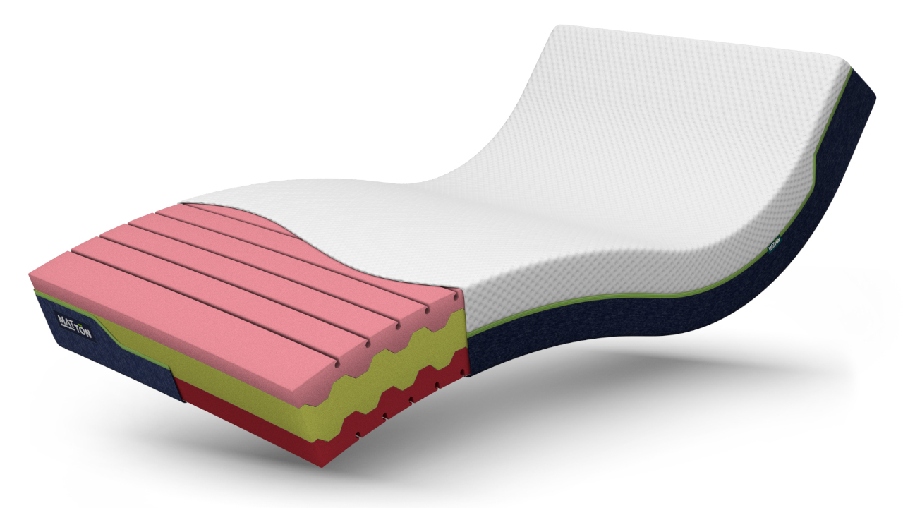 MATTON BOOGIE HR DUO 100x210x18 Bamboo - rozdělitelný zipem MATTON