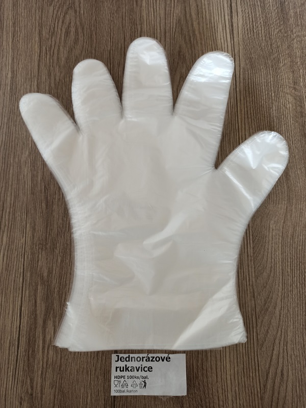 Rukavice mikrotenové