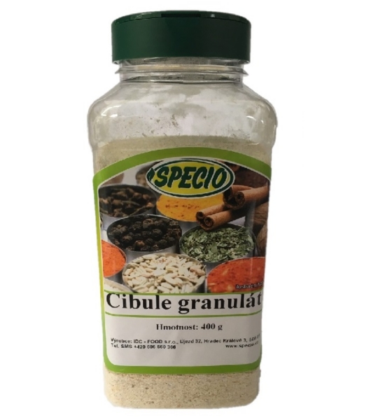 Cibule granulát 3x3 400g - dóza IDC-FOOD s.r.o.