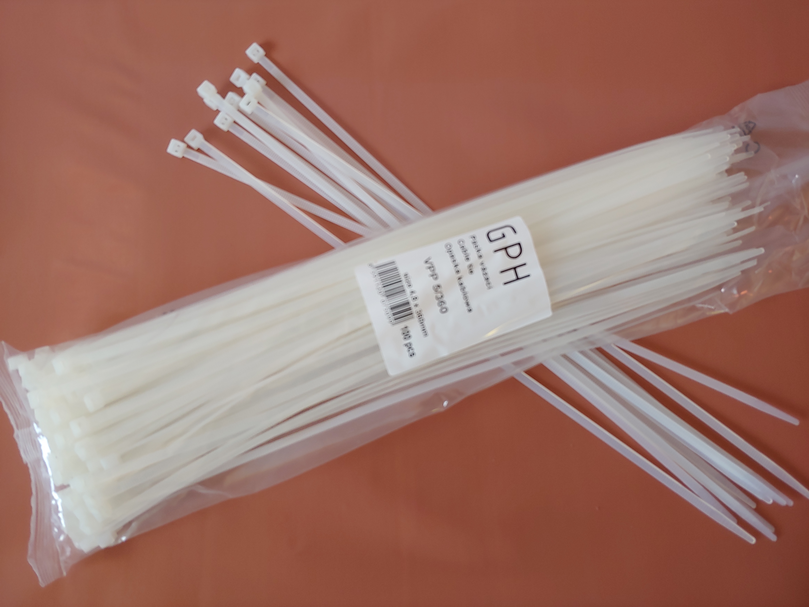 Páska zatahovací 5/360 mm bílá