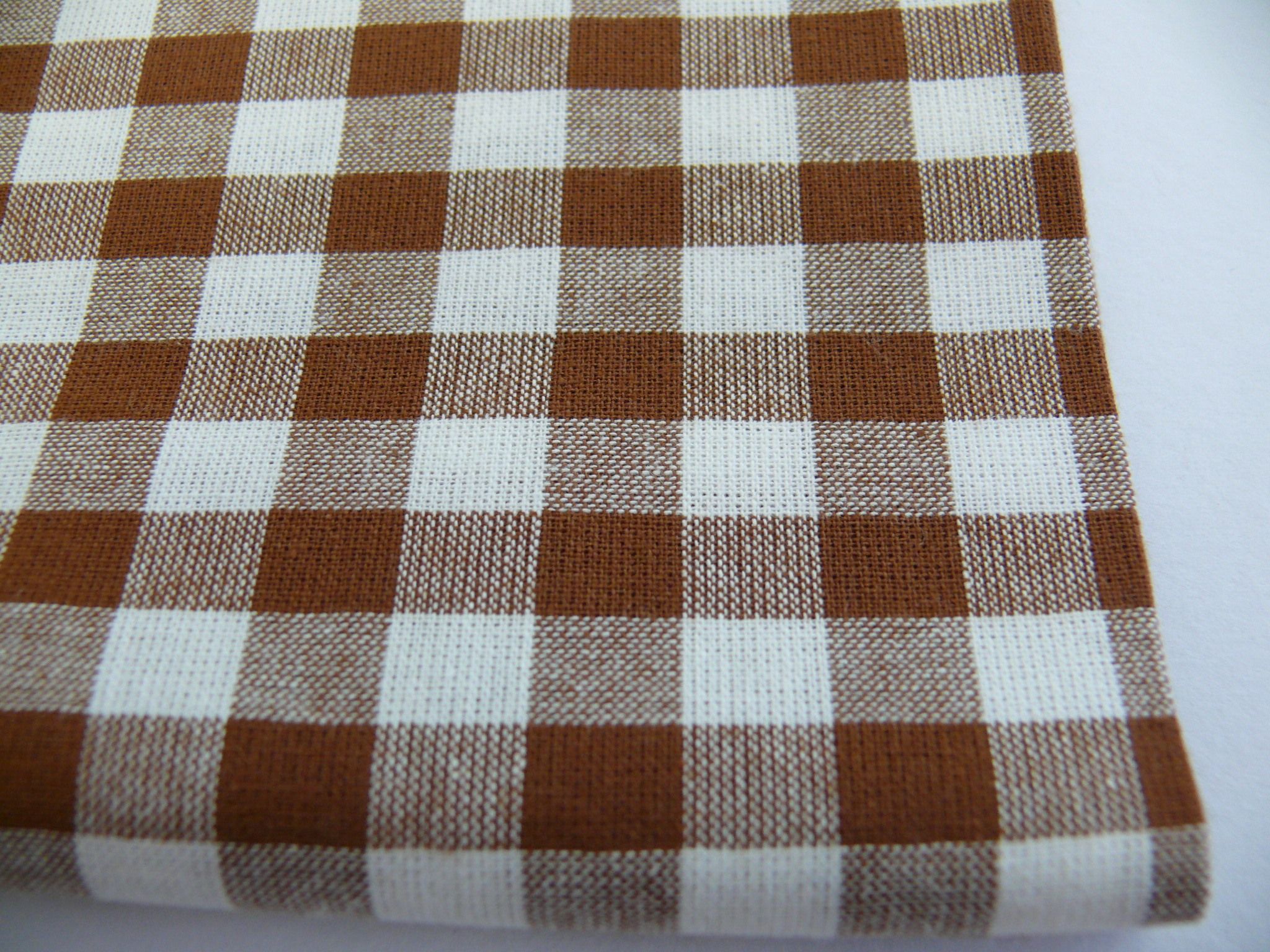 Bavlna kanafas kostky hnědé