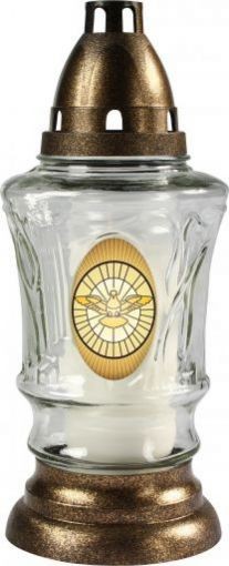 Svíčka hřbitovní sklo 3017 GOLD Papermax-cz