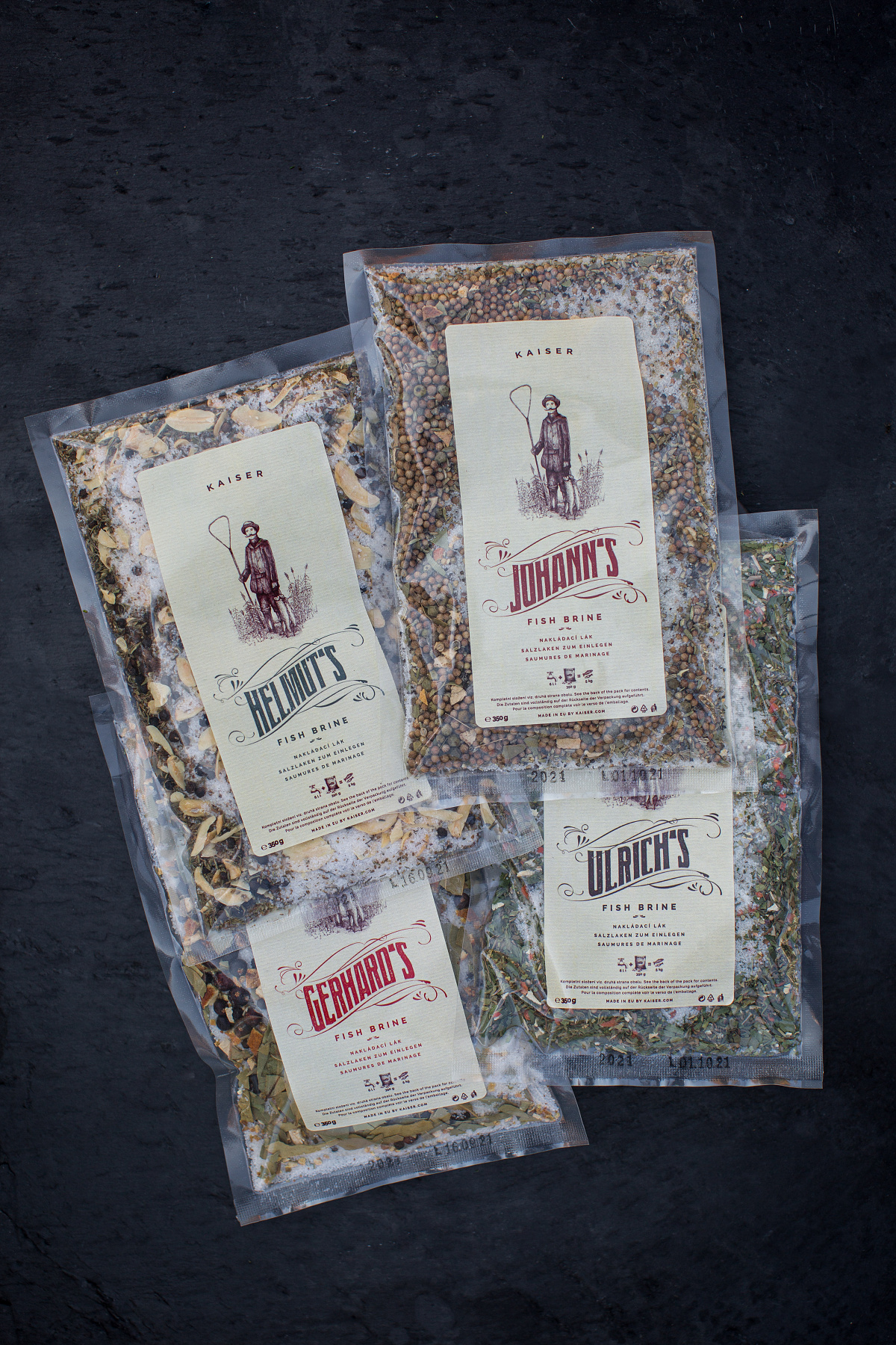 KAISER SET bylinkových láků na ryby a maso KAISER