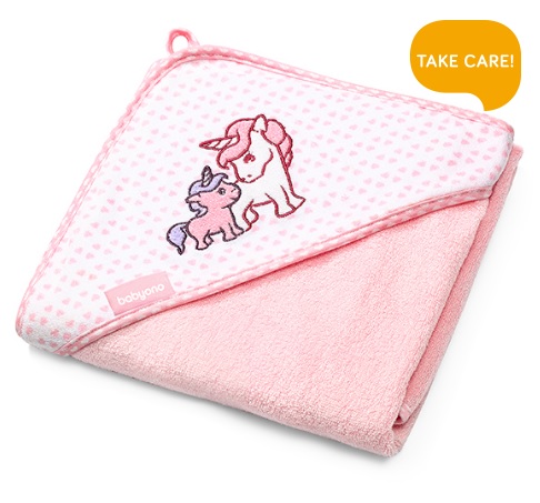 BabyOno Osuška s kapucí Bamboo 100x100cm Barva: růžová Darjeeling.cz
