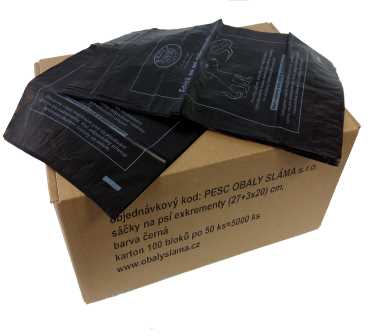 Sáčky na psí exkrementy