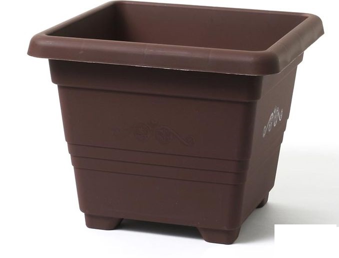 Plastia Květináč Begonia 25 - čokoládová Plastia