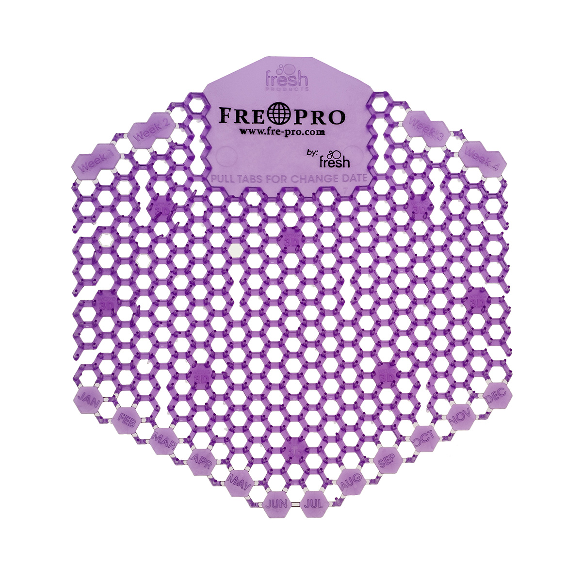 Fre Pro Pisoárové sítko WAVE 3D – 2 ks v balení Vůně: Levandule (fialová) Fre Pro