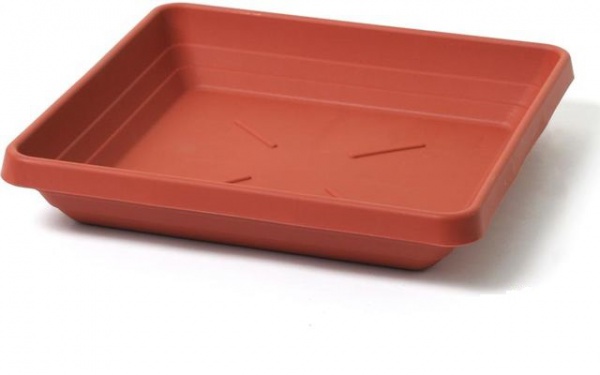 Plastia Miska čtyřhranná Lotos 16 - terra Plastia