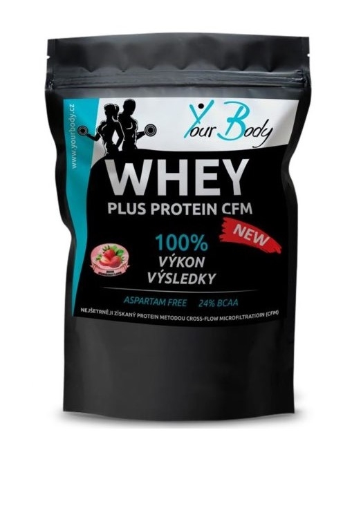 Whey Plus Protein Jahoda 1kg IDC-FOOD s.r.o.