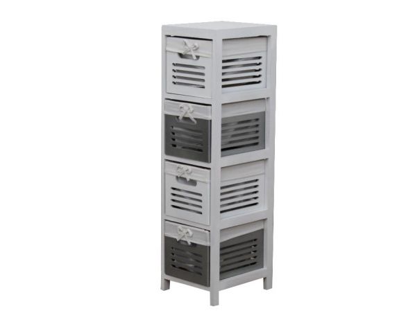 TEMPO KONDELA  Komoda BIBI 4 zásuvky