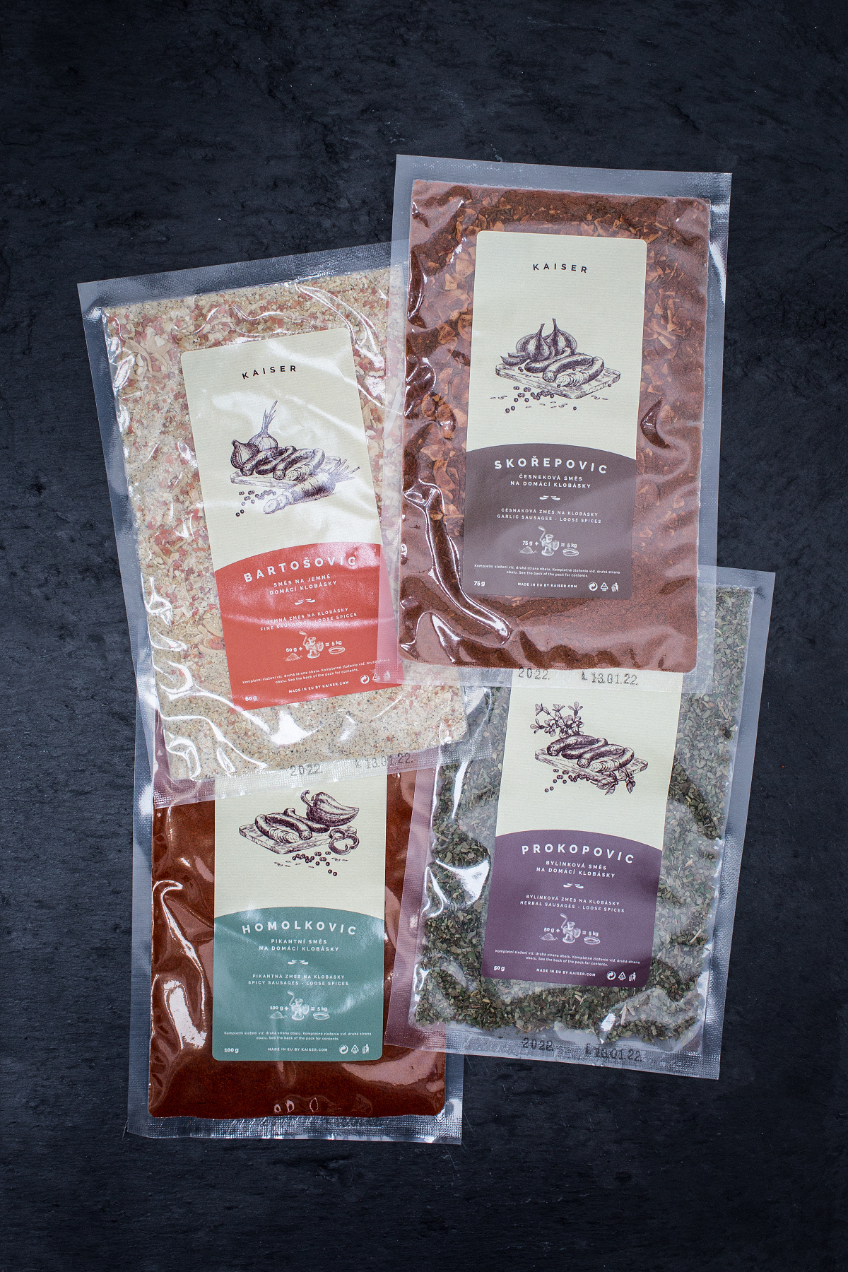 KAISER SET koření na klobásky KAISER