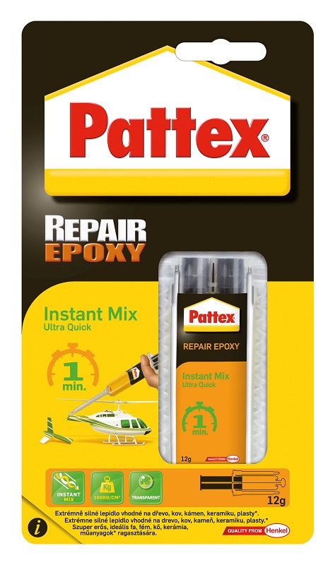 Pattex Repair Epoxy Ultra Quick 1 min. 11ml Distrimo-cz