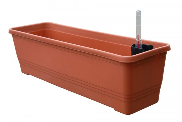 Plastia Samozavlažovací truhlík Bergamot 80 - terra Plastia