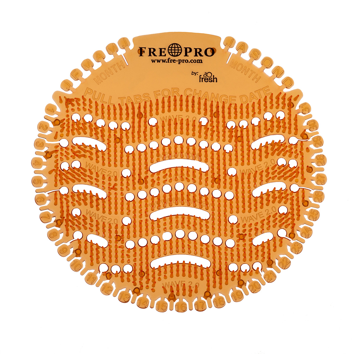 Fre Pro Pisoárové sítko WAVE 2.0 – 2 ks v balení Vůně: Mango (oranžová) Fre Pro