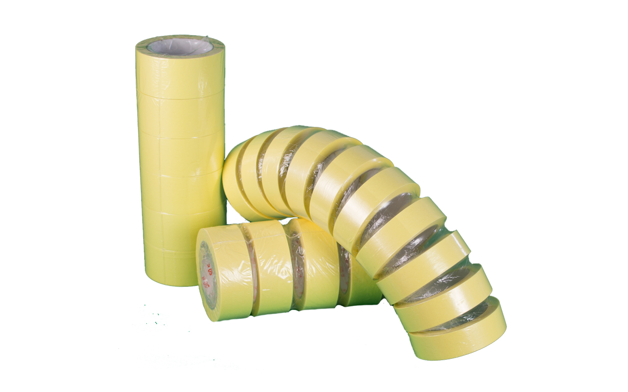 Krepová lepící páska žlutá 38mm x 50m