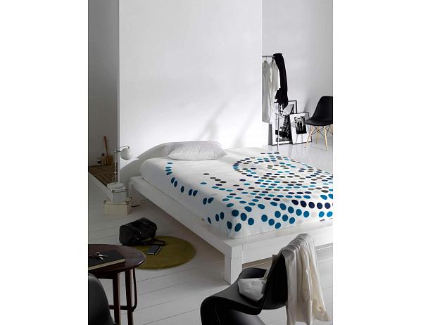 Deka Puntík bílá-modrá 9346 Carrascal